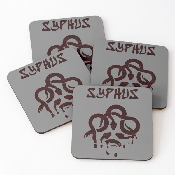 Item preview, syphus dripping glitch logo deep red designed and sold by YOStudios.
