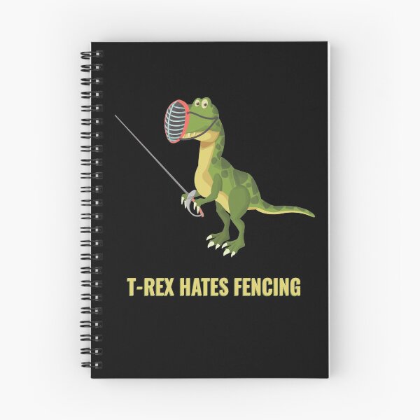 Item preview, Fencing Fencer T-Rex Hates Fencing designed and sold by MooonTees.