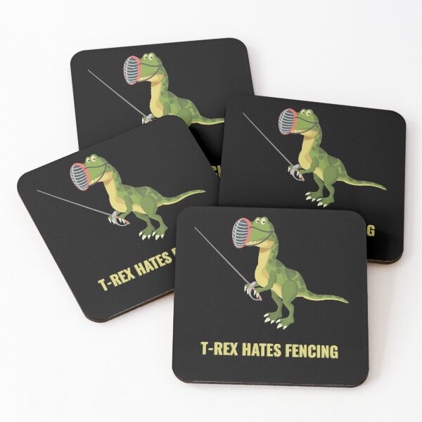 Item preview, Fencing Fencer T-Rex Hates Fencing designed and sold by MooonTees.