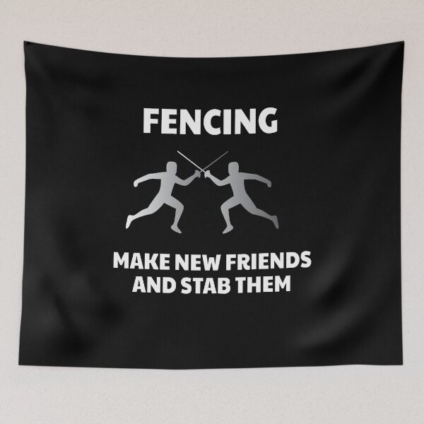 Item preview, Make New Friends Fencing Fencer Epee designed and sold by MooonTees.