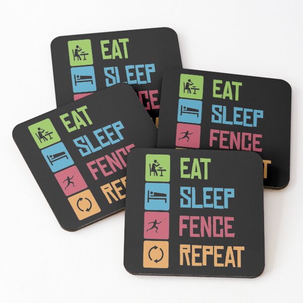 Item preview, Eat Sleep Fence Fencing Fencer Epee designed and sold by MooonTees.