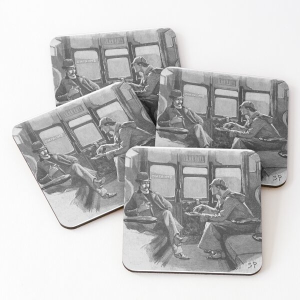 Item preview, Sherlock Holmes and Dr Watson sat on a train designed and sold by HughBoone.