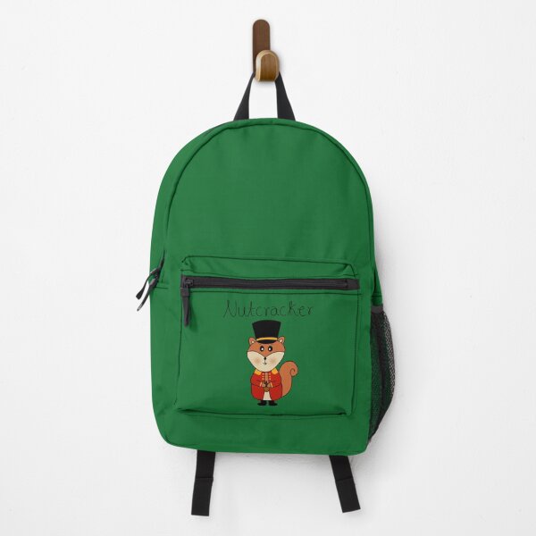Item preview, Squirrel Nutcracker Green Background designed and sold by DeliliahDoodles.