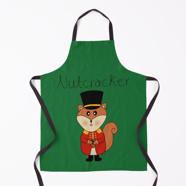 Item preview, Squirrel Nutcracker Green Background designed and sold by DeliliahDoodles.