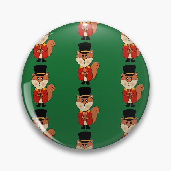Item preview, Squirrel Nutcracker Pattern Green Background designed and sold by DeliliahDoodles.