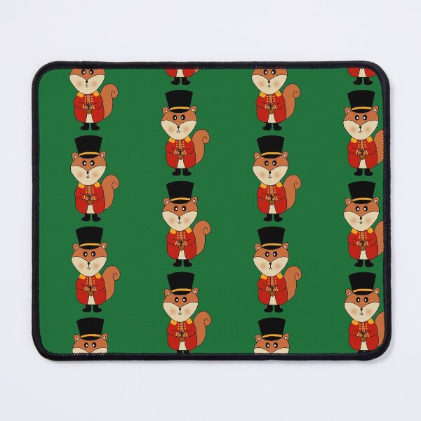 Item preview, Squirrel Nutcracker Pattern Green Background designed and sold by DeliliahDoodles.