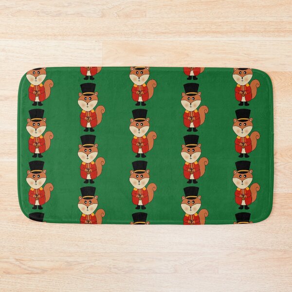 Item preview, Squirrel Nutcracker Pattern Green Background designed and sold by DeliliahDoodles.