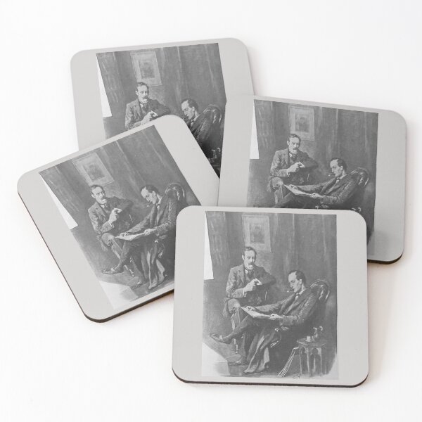 Item preview, Sherlock Holmes and Dr Watson sitting down  designed and sold by HughBoone.