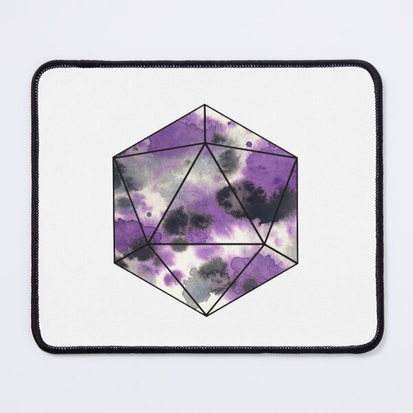 Item preview, Asexual Pride Watercolor D20 designed and sold by BriannaZumbro.
