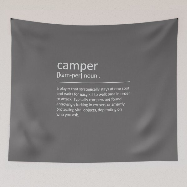 Item preview, Funny Camper Definition Gaming Art designed and sold by Gamicnum.