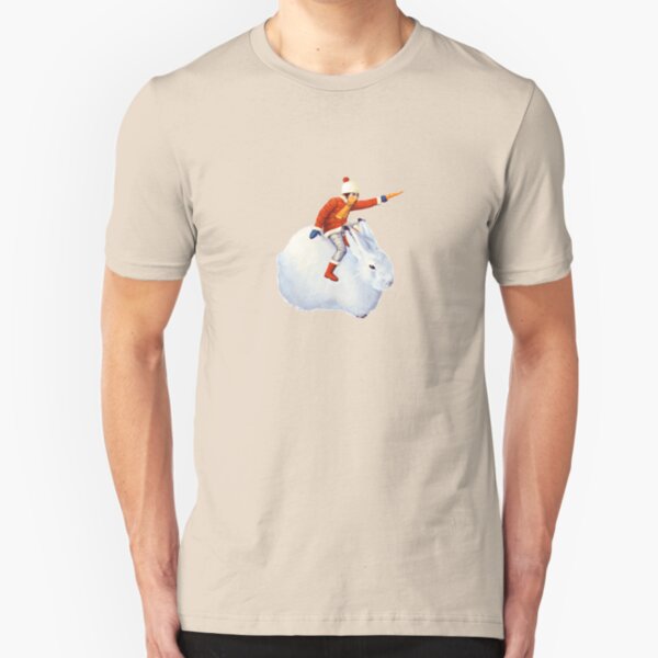 Snow Bunny | Digital Illustration Slim Fit T-Shirt
