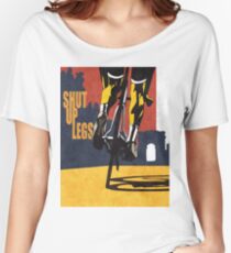 Camiseta ancha cartel de ciclismo de ilustración de Tour de France con estilo retro print: CIERRE DE PIERNAS
