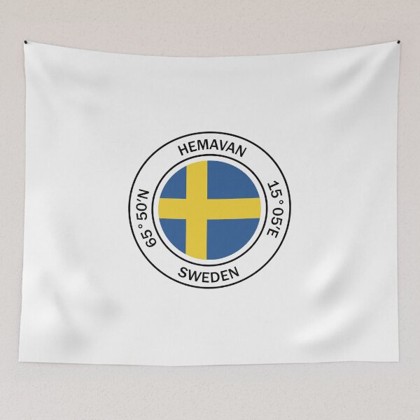 Item preview, Hemavan Longitude And Latitude, Sweden, Hemavan GPS Coordinates - Cute Birthday Or Christmas Gift For Traveler designed and sold by InspireShop.