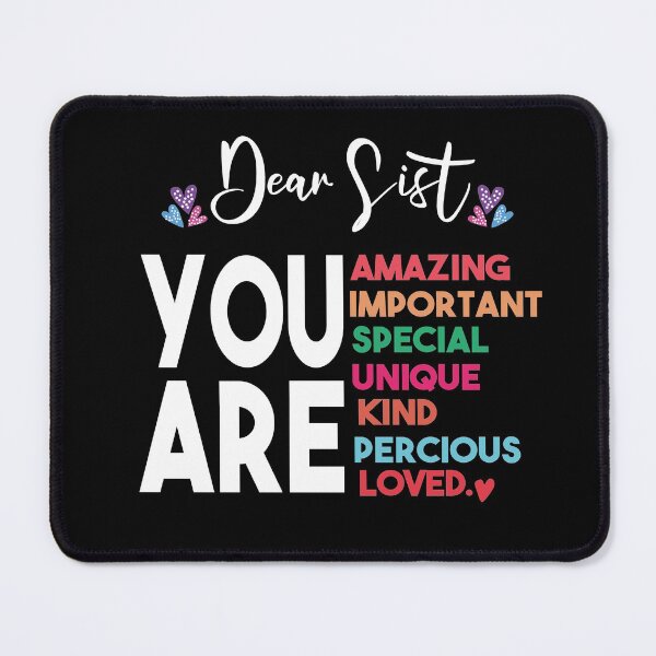 Item preview, Dear Sis, I Love My Sister Family Love Heart Gift designed and sold by Heddar Badreddine.