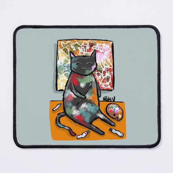 The Cat Artist Mouse Pad