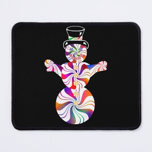 Item preview, Cute Rainbow Peppermint Holiday Snowman designed and sold by Deborah Camp.