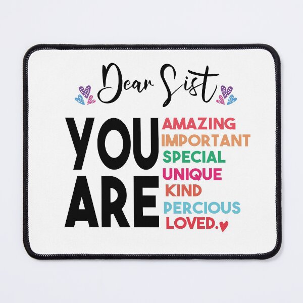 Item preview, Dear Sis, I Love My Sister Family Love Heart Gift designed and sold by Heddar Badreddine.