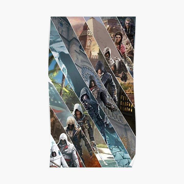 Alle Assassins Creed-Charaktere Poster