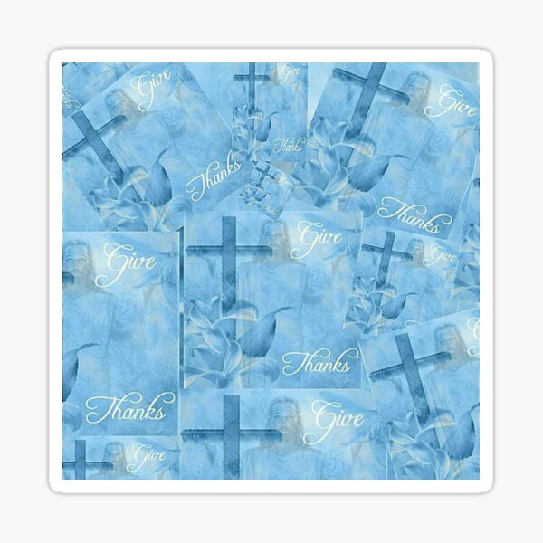 Give Thanks Collage Sticker