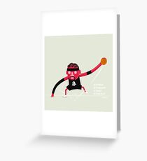 Alien Iverson Greeting Card