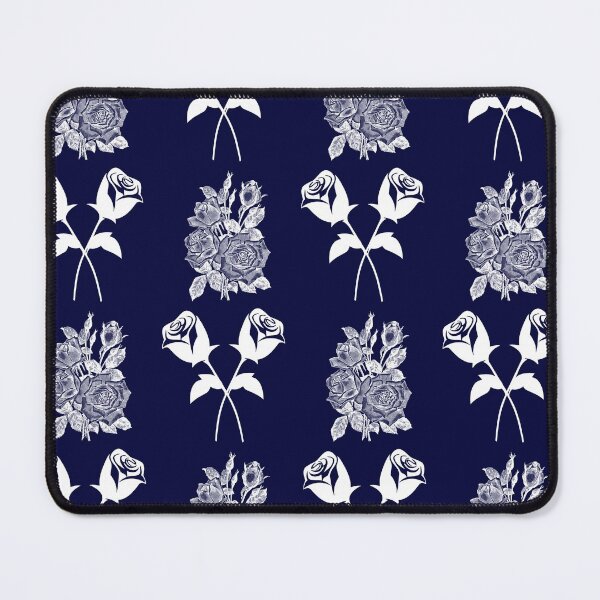 Item preview, White roses art patterns illustration designed and sold by Sameera Amir.