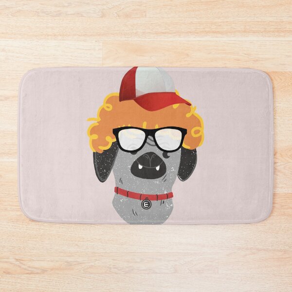Item preview, Cute Dog with orange color wig and cap designed and sold by Paint84.