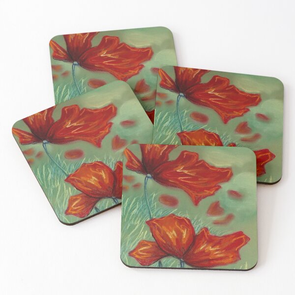 Item preview, Flowing Red Poppies designed and sold by Cherie Roe Dirksen.