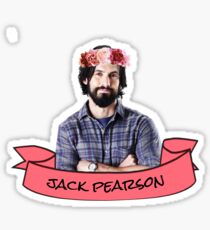jack pearson flower crown sticker Sticker