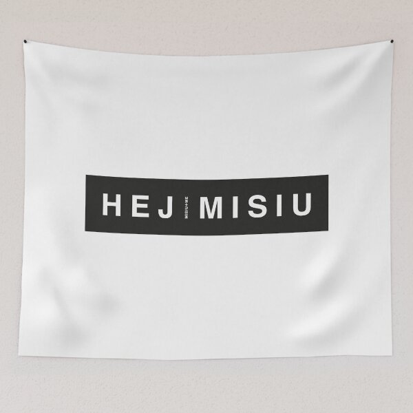Item preview, HEJ MISIU BLACK designed and sold by MisiuAndMe.