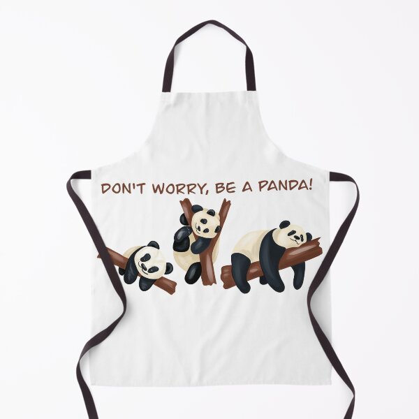 Item preview, don't worry, be a panda designed and sold by AvotArt.
