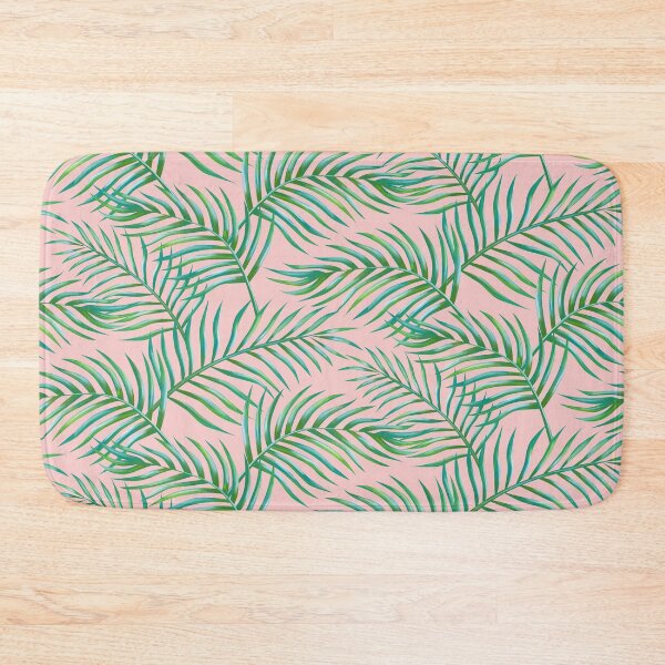 Item preview, Palm Leaves_Bg Rose Quartz designed and sold by miavaldez.