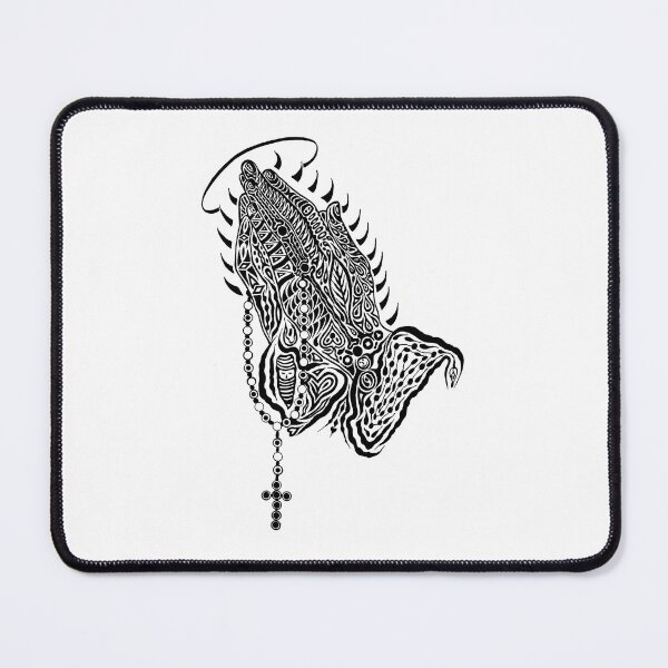 Item preview, Prayer Hands Hand Drawn with Ink designed and sold by vividdesignsuk.