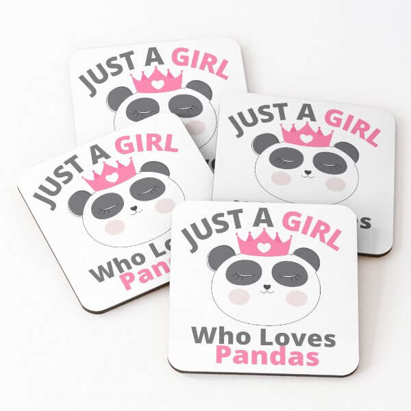 Item preview, Just A girl Who Loves Pandas - Funny and Cute design for panda lovers gift idea for girls designed and sold by Timshop1.
