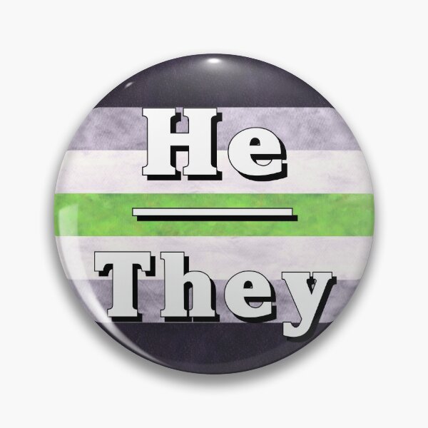 Item preview, He-They Pronouns: Agender designed and sold by TigerTorreArt.