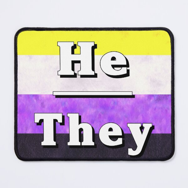 Item preview, He-They Pronouns: Non-Binary designed and sold by TigerTorreArt.