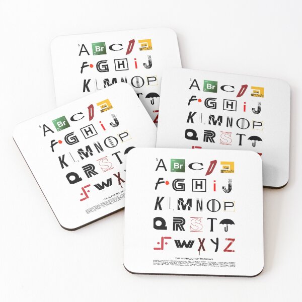 Item preview, The alphabet of popular tv series designed and sold by cinemadnesshirt.