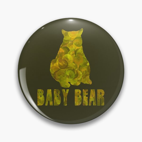 Item preview, Baby Bear Silhouette Seventies Yellow Green Abstract  designed and sold by AMSonArt.