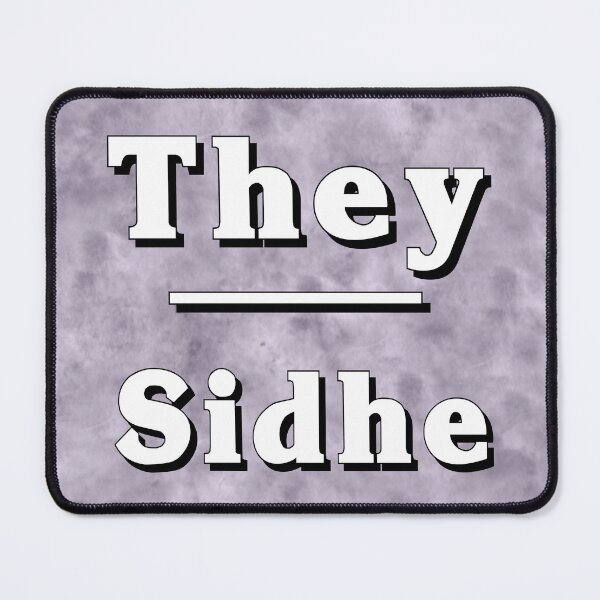Item preview, They-Sidhe Pronouns: Neutral Gray designed and sold by TigerTorreArt.