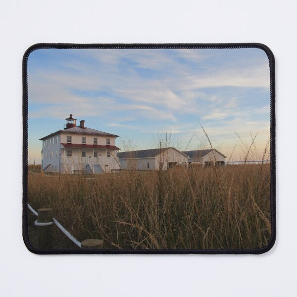 Item preview, Point Lookout Lighthouse with the buoy and coal sheds designed and sold by Tonia Delozier's Photography .