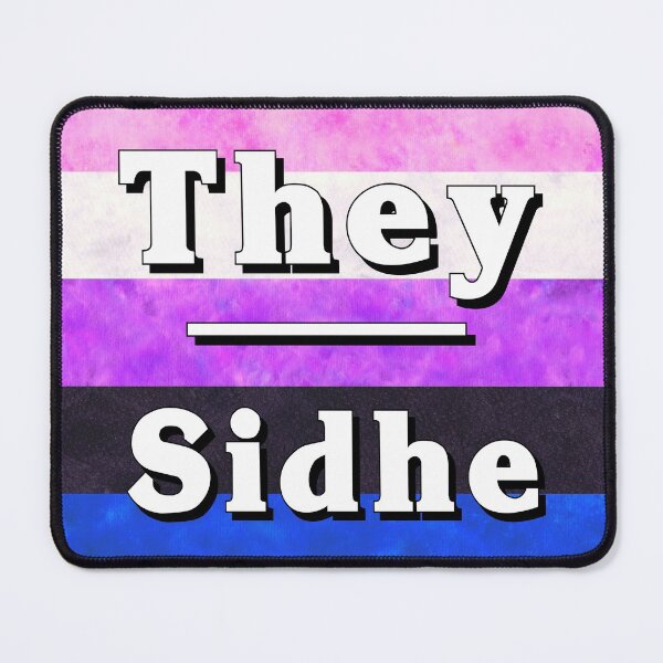 Item preview, They-Sidhe Pronouns: Genderfluid designed and sold by TigerTorreArt.