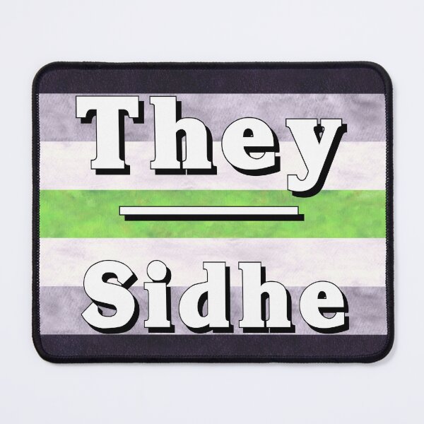 Item preview, They-Sidhe Pronouns: Agender designed and sold by TigerTorreArt.