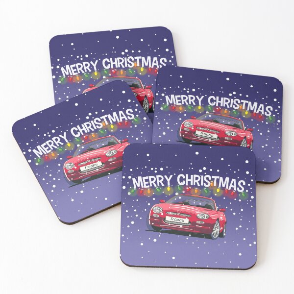 Item preview, Red MGF Trophy Car Christmas Greeting Card designed and sold by Webazoot Industries - Car Art.