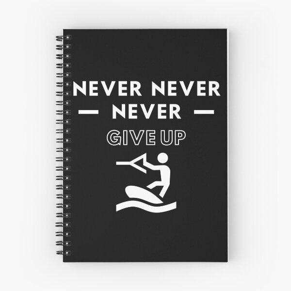 Item preview, Wakeboarding: Never never never give up designed and sold by TheGreenGoat.