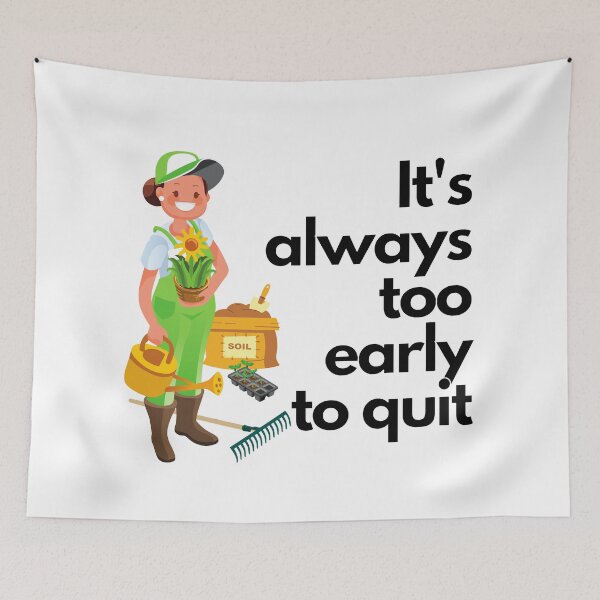 Item preview, Gardening motivation quote for women | gardener's inspiration apparel designed and sold by TheSeasonalYard.