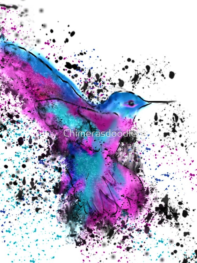 Splash of a Hummingbird by Chimerasdoodle