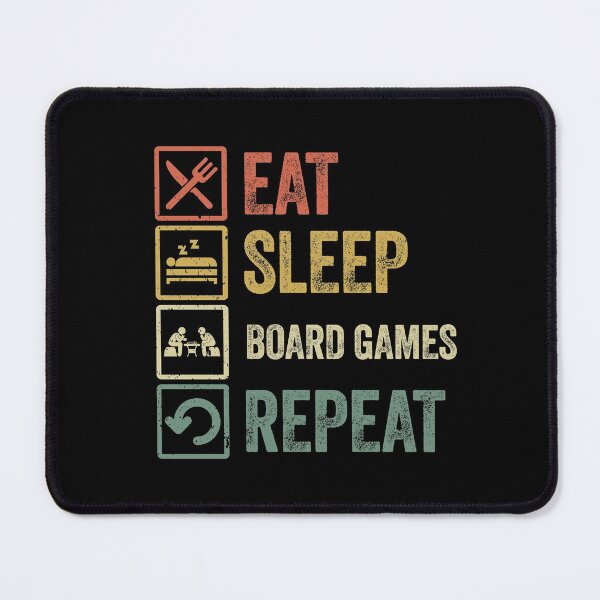 Item preview, Funny eat sleep board games repeat retro vintage designed and sold by HN-ART.