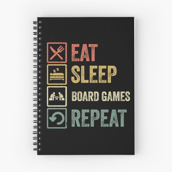Item preview, Funny eat sleep board games repeat retro vintage designed and sold by HN-ART.