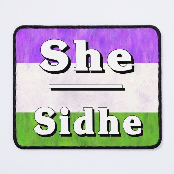 Item preview, She-Sidhe Pronouns: Genderqueer designed and sold by TigerTorreArt.