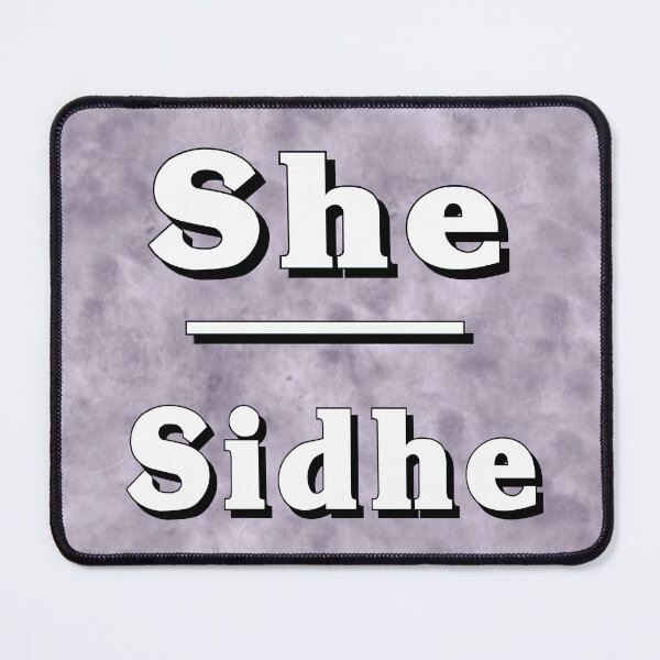 Item preview, She-Sidhe Pronouns: Neutral Gray designed and sold by TigerTorreArt.