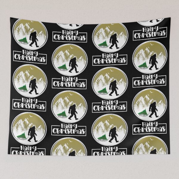 Item preview, Funny Bigfoot Christmas Hairy Christmas Sasquatch Xmas designed and sold by CharJens.
